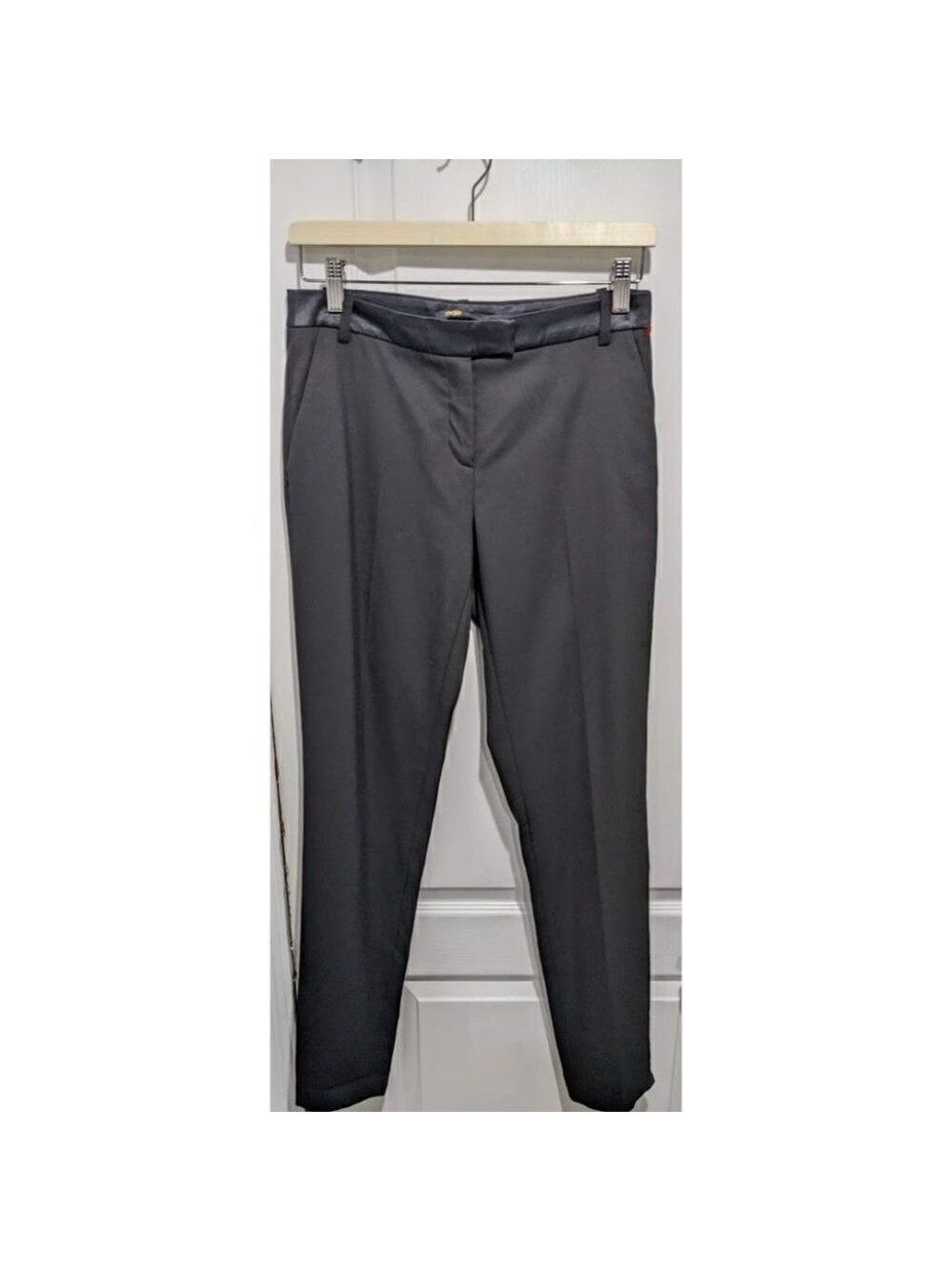 Maje | Satin Waist Straight leg Trousers